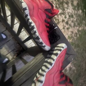 Nike Red and Black Kids Sneakers